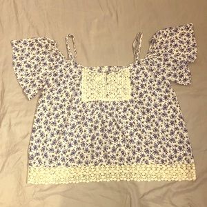 Off the shoulder boho style top